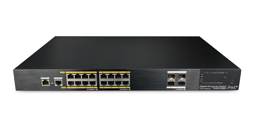 16 Port PoE Managed Switch